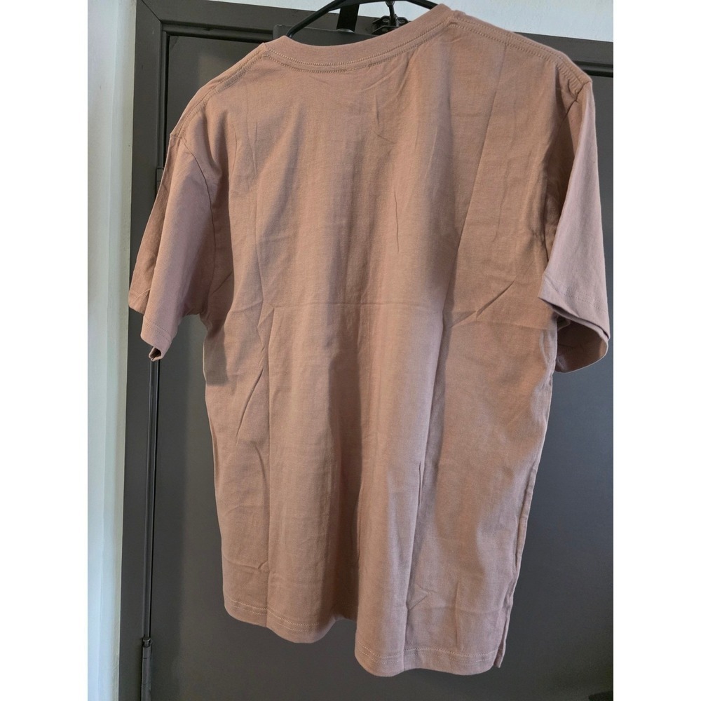 Women's Cotton Crew Neck Short Sleeve T-Shirt Size Medium Earth Tone - Picture 3 of 6